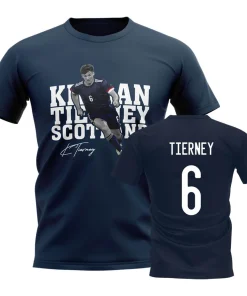 Kieran Tierney Scotland Player Tee (Navy)