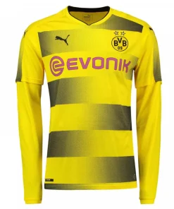 Alternative view of Borussia Dortmund 2017-18 Long Sleeve Home Shirt (S) (Excellent)
