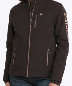 Alternative view of Rose Gold Logo Softshell Women's Jacket by Cinch®